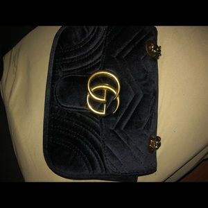 GG Velvet Marmont Bag